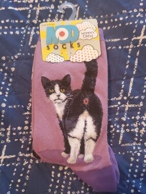 FWB💫 Cheeky Novelty Tuxedo Cat Butt Socks